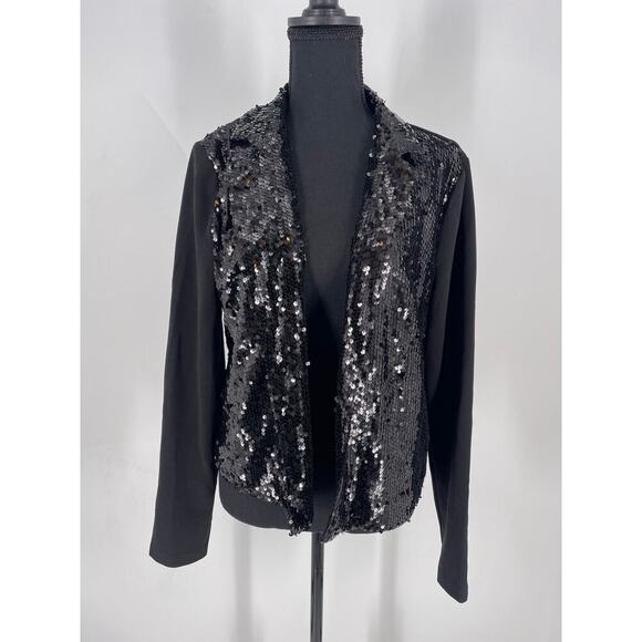 Savanna Jane Jackets & Blazers - Savanna Jane Black Sequined Jacket (B48#4)